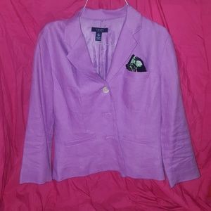 purple blazer